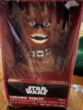 Star Wars Chewbacca Ceramic Goblet Mug Disney New Sealed